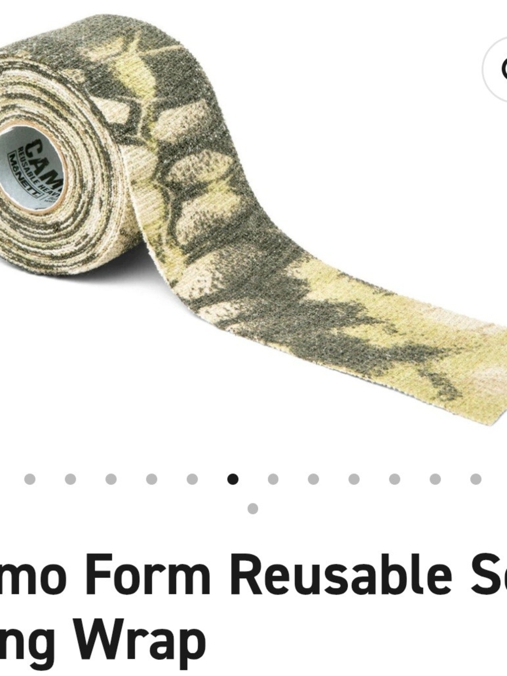 Camo Realtree-Style Self-Cling Wrap in Green and Tan - Picture 2 of 8